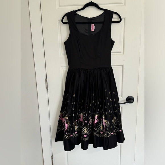 Pinup Couture Aurora Dancing Horses Dress large - Picture 2 of 16